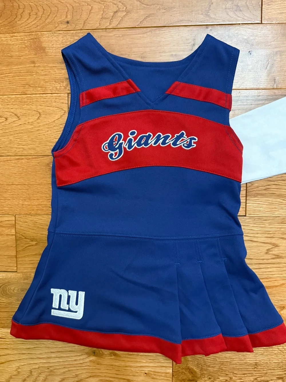 NFL New York Giants Toddler Cheerleader Outfit 2-Piece Set Size 24M NWT